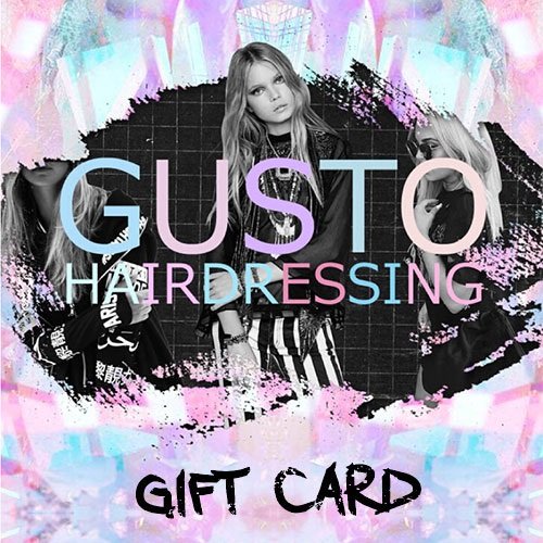 GIFT CARDS AT GUSTO HAIRDRESSING SALONS IN SOHO AND COVENT GARDEN LONDON 2