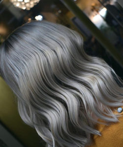 Shimmering curls blow dry at gusto hair salons in Londons West End