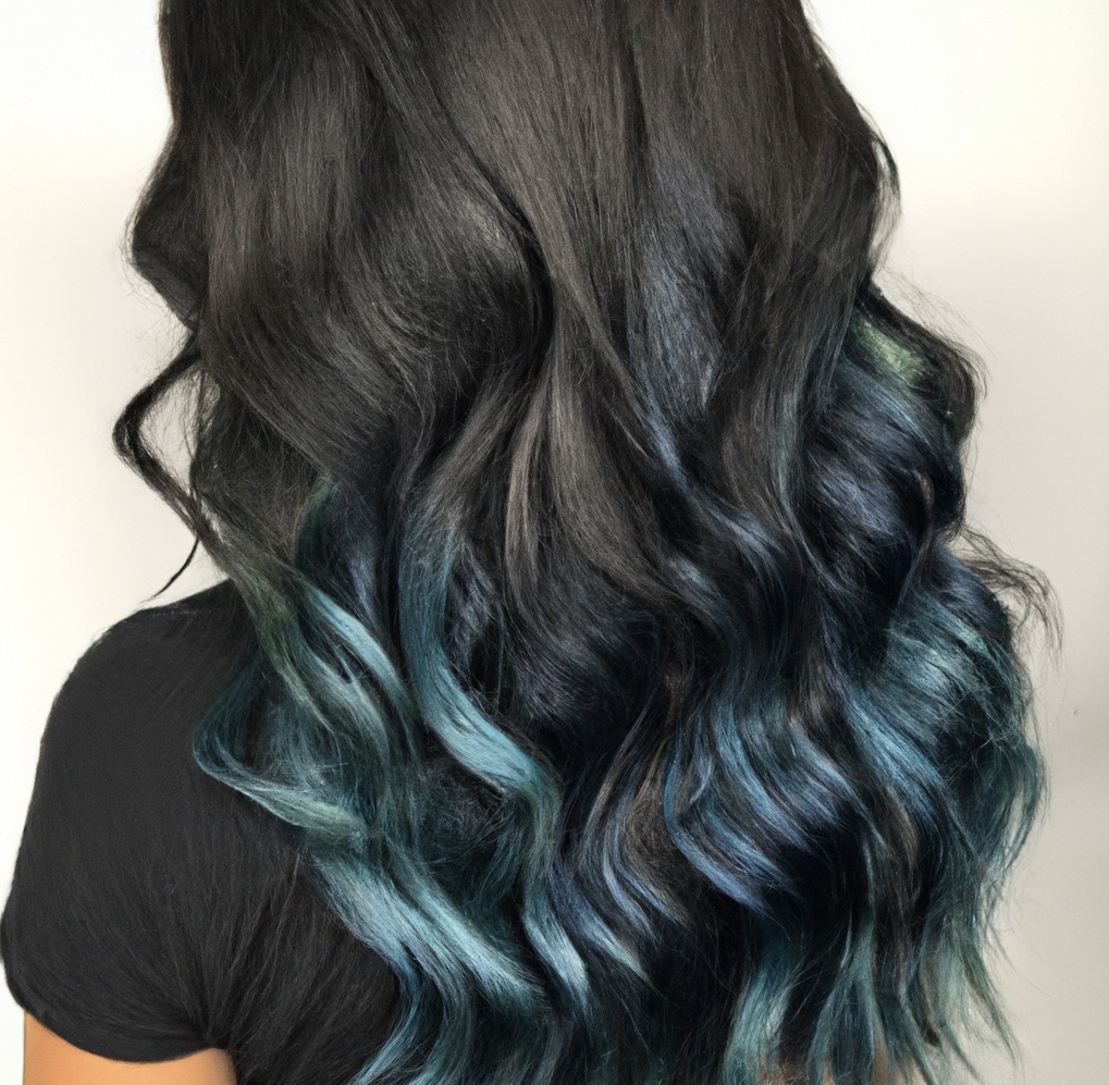 Blue ombre hair London