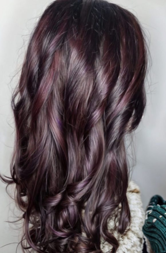 Cherry violet hair