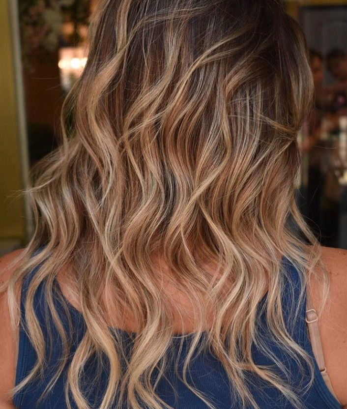 Boho waves blow dry at Gusto hair salons in Londons West End