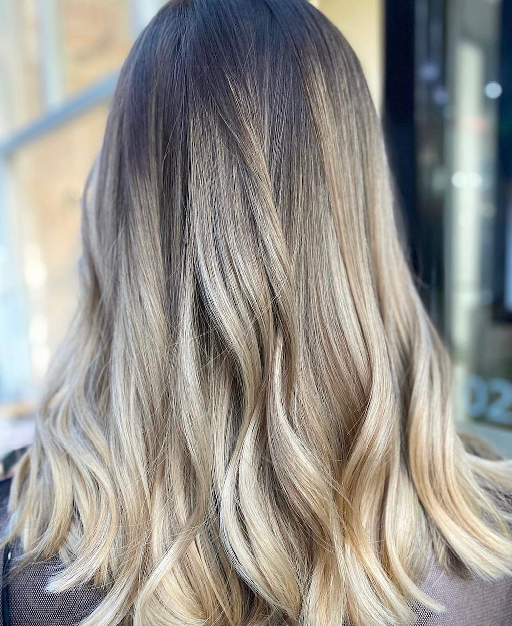 Root smudge grey hair