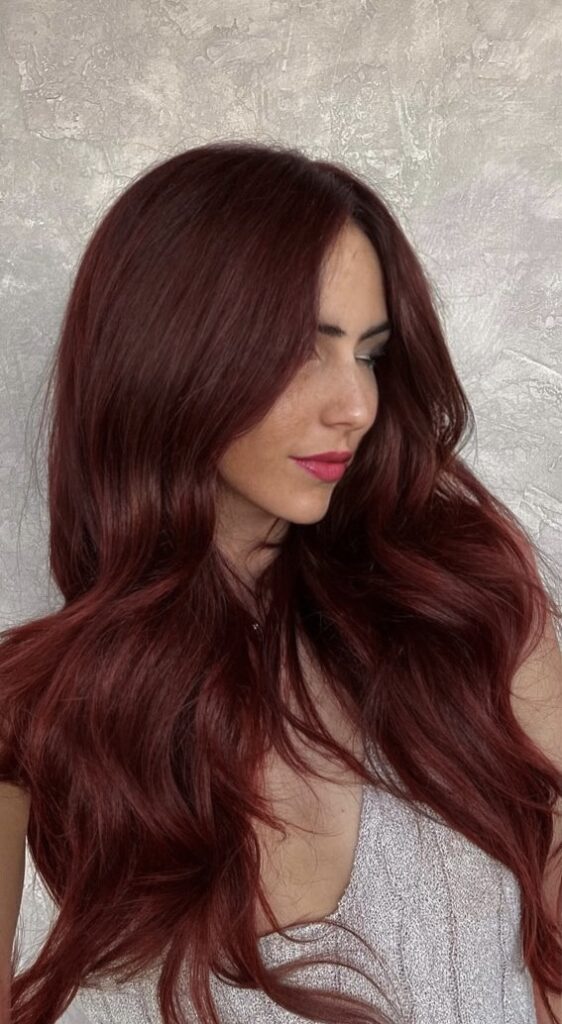 burgundy hair