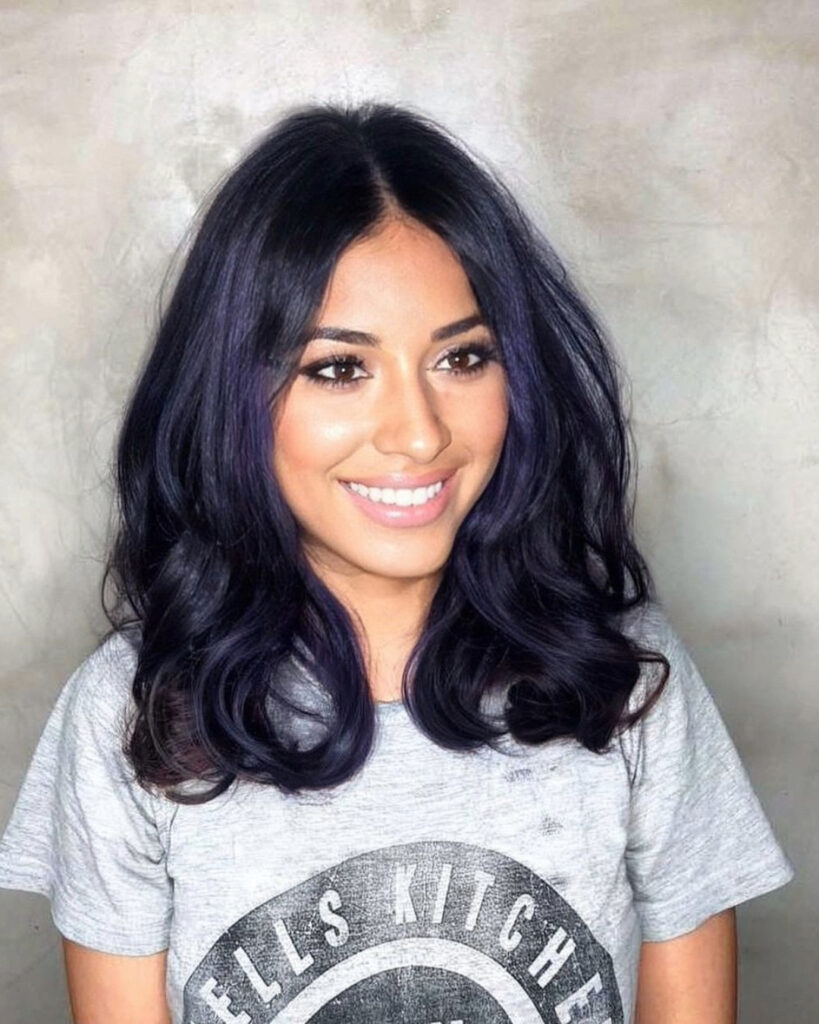 PURPLE HAIR COLOUR CENTRAL LONDON HAIRDRESSERS 1
