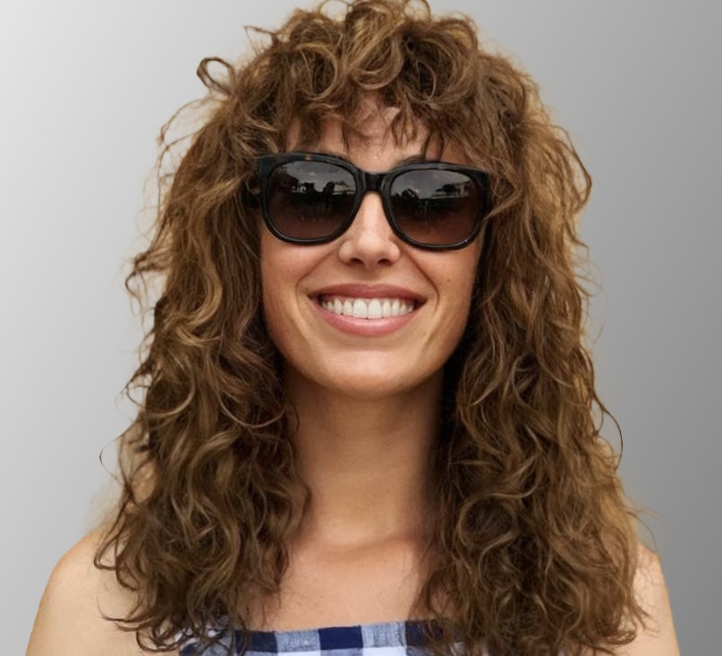 Curly hair fringe