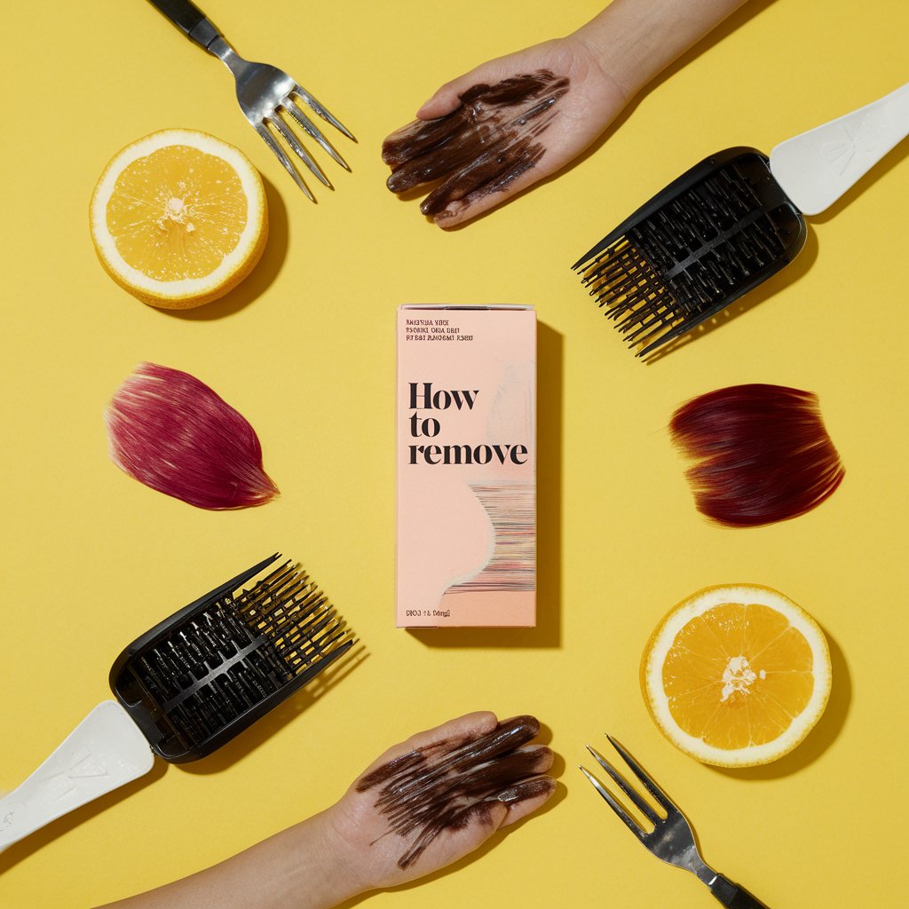 How to remove black hair dye
