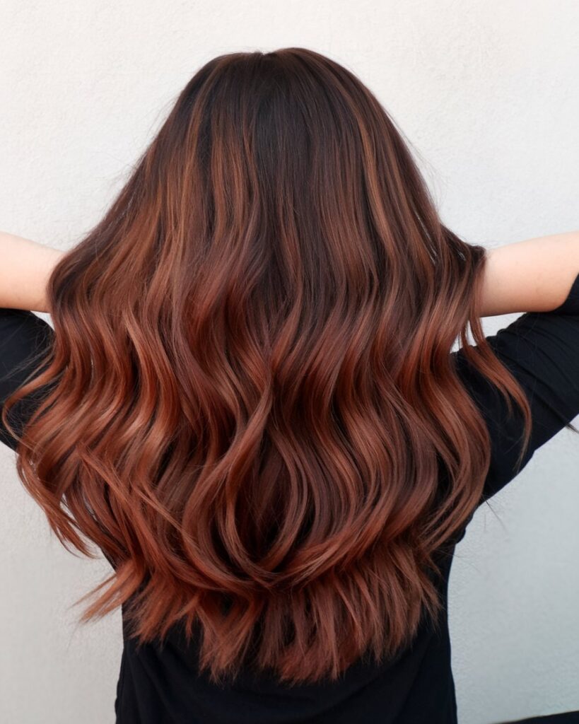 reddish brown hair 