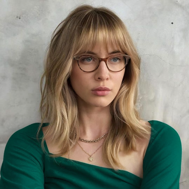Fringe  Bangs for Oval Faces