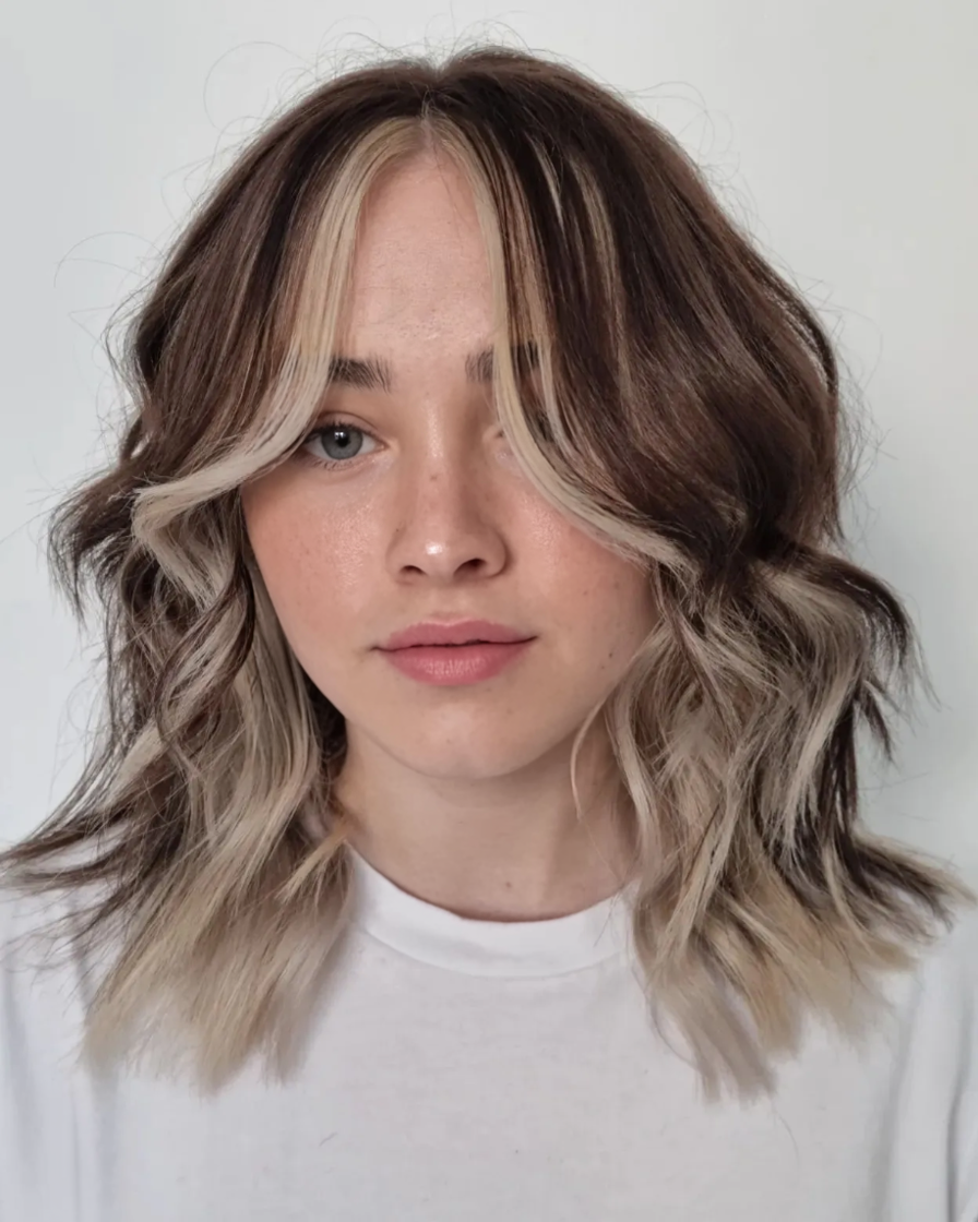 French Balayage Peekaboo