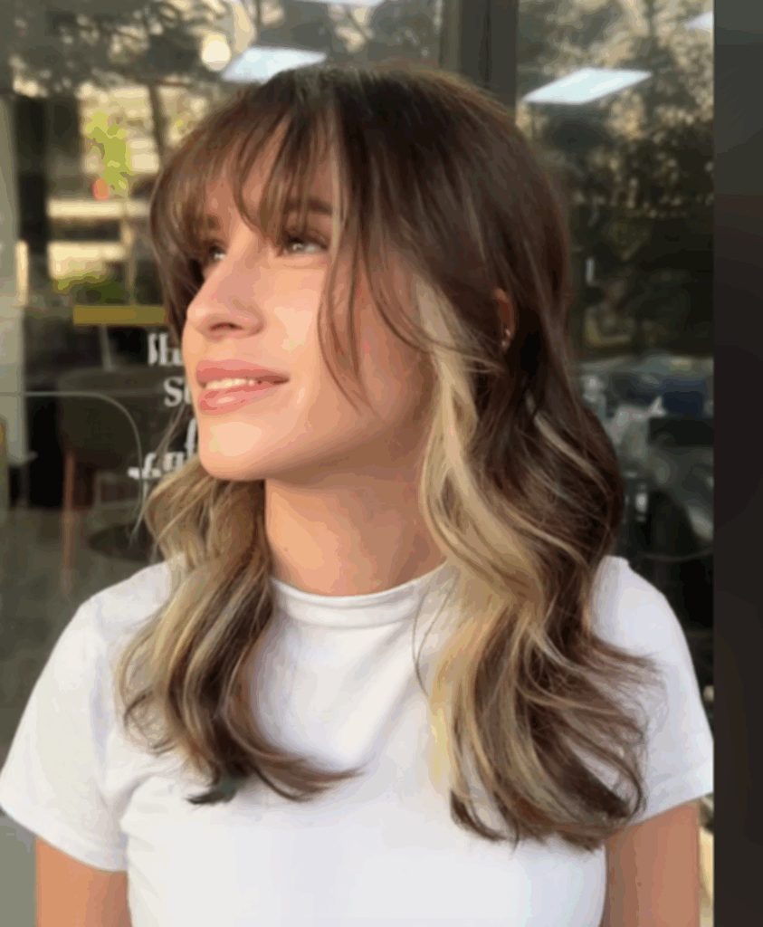 French Balayage Peekaboo