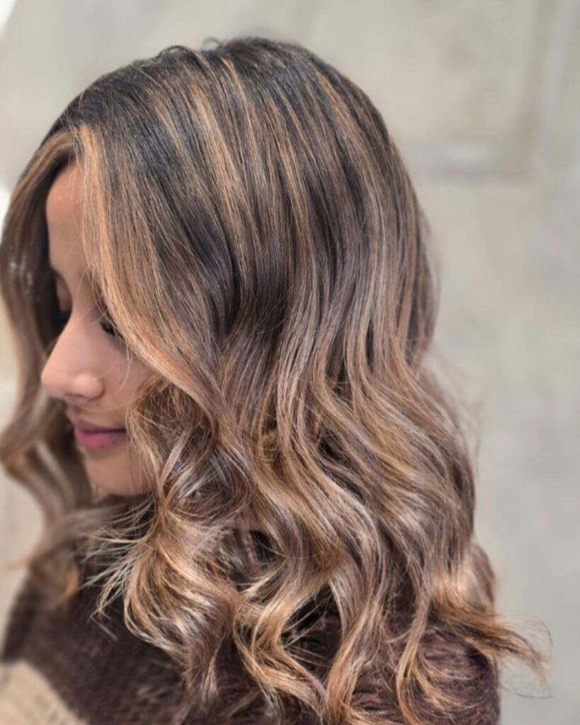 balayage highlights for brown hair at gusto salons central london balayage highlights for brown hair at gusto salons central london