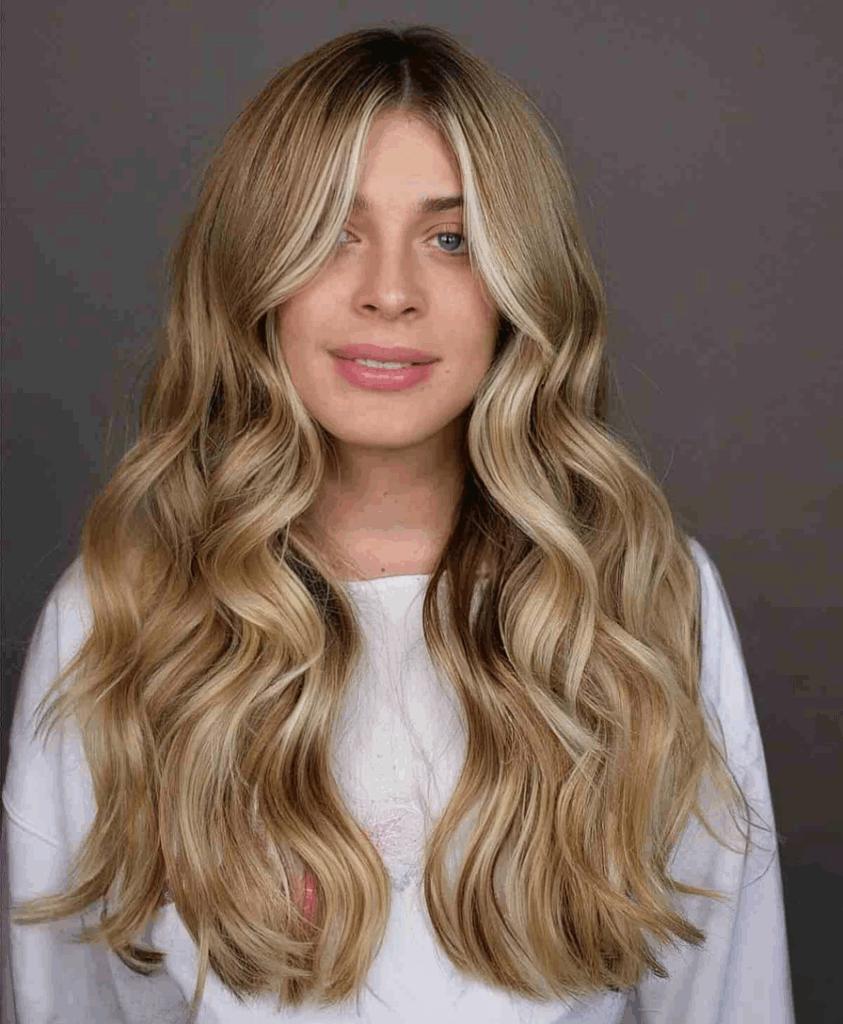 dark blonde hair