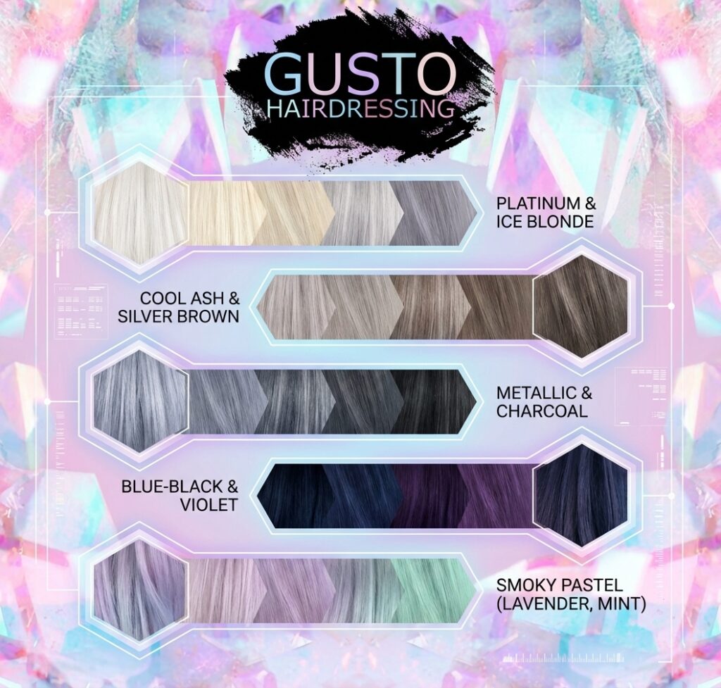 cool tone hair color chart