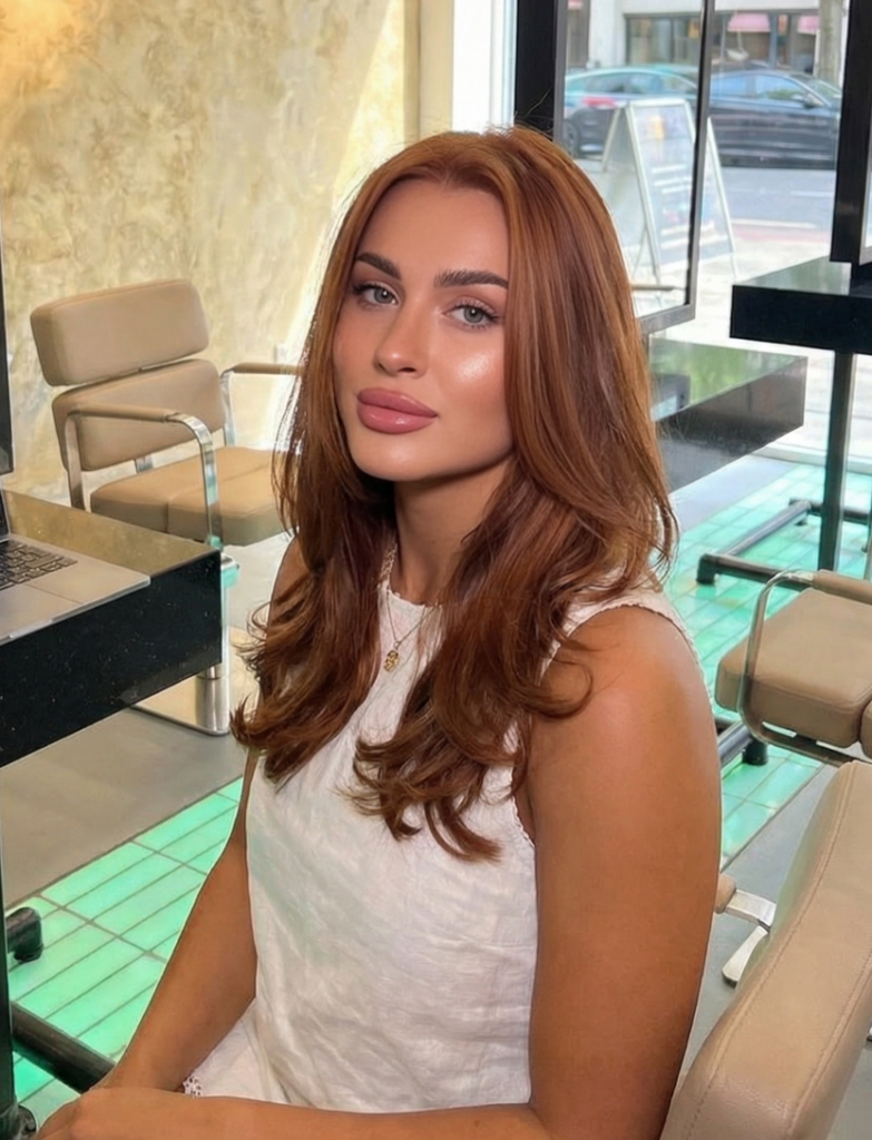 Cowgirl copper hair colour suits different skin tones and complexions