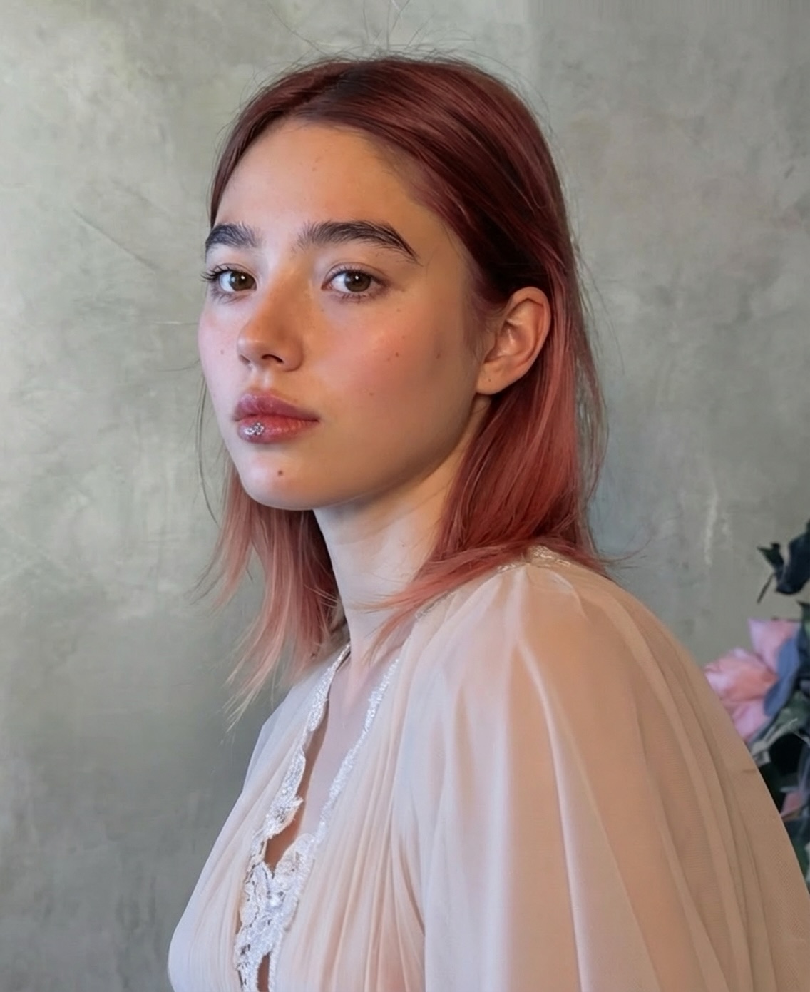 Soft red hair colour at Gusto Hair London
