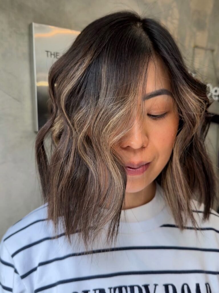 Healthy, well-cared-for hair styled at Gusto Hair