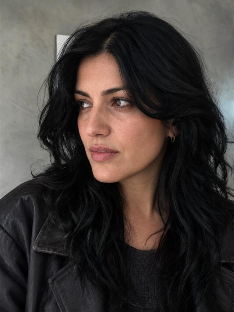 Matte black hair Matte black hair